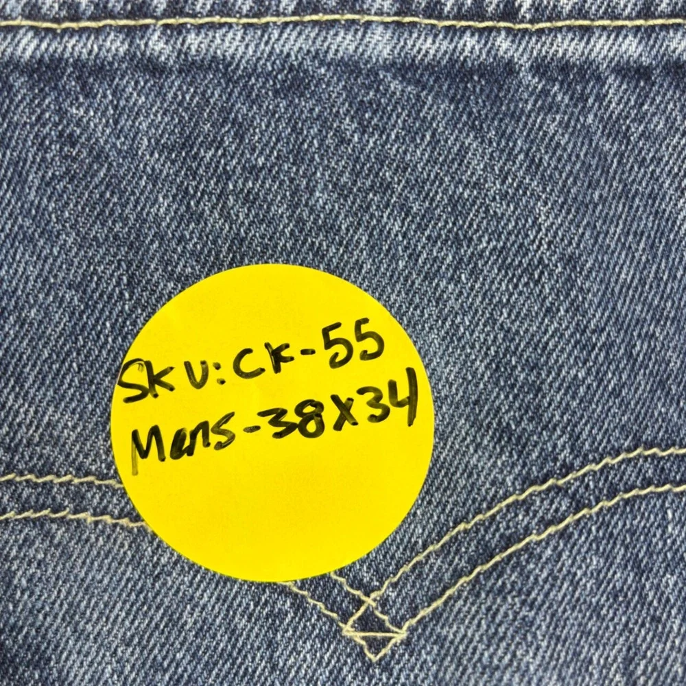 Levis 505 Mens 38x34 Jeans Blue Denim Medium Wash Grungy Workwear Fades